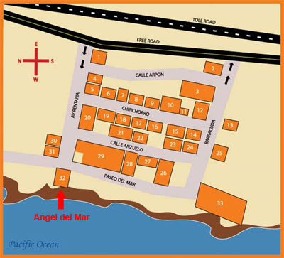 Angel del Mar Map