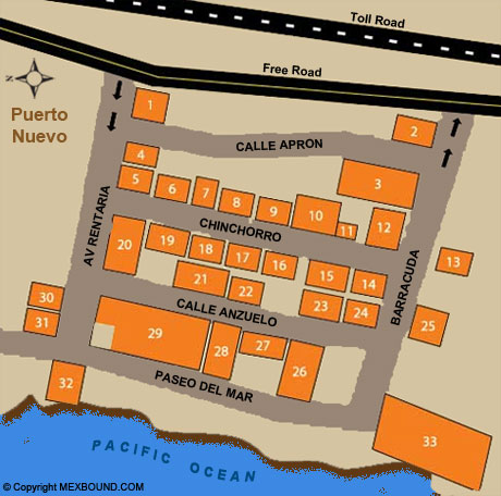 Puerto Nuevo Map